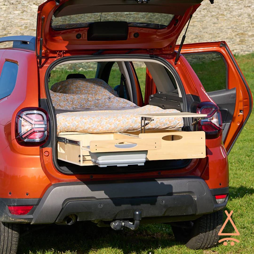Kit aménagement voiture "Dacia Duster" tiroir ouvert