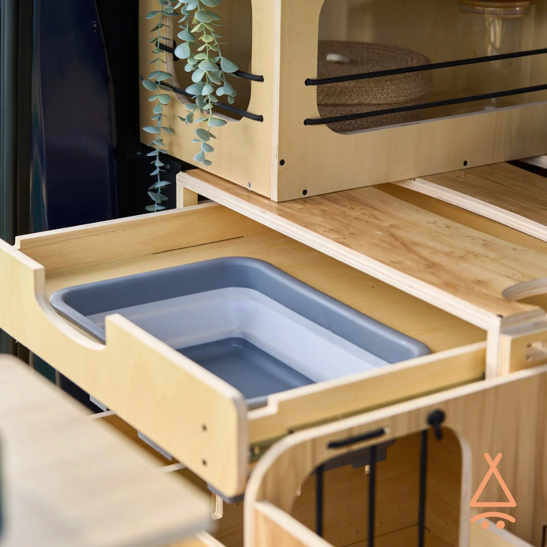 kit aménagement van plus fucus tiroir évier