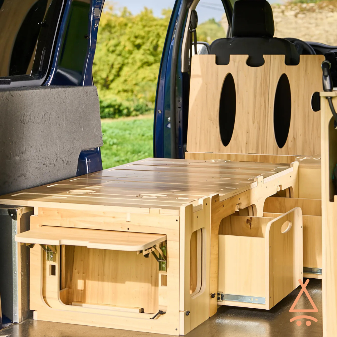 Ensemble kit aménagement van "en L" V2 focus rangement