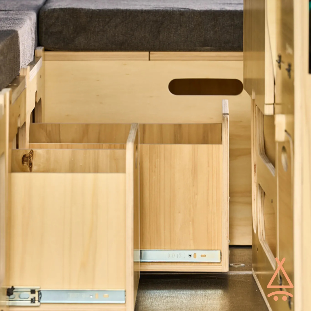 Ensemble kit aménagement van "en L" V2