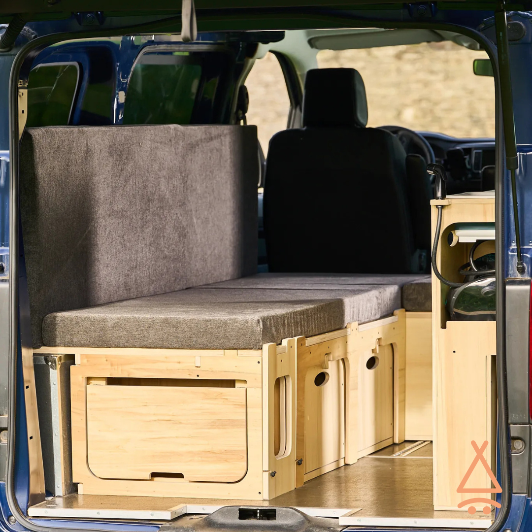 Ensemble kit aménagement van "en L" V2 en mode banquette