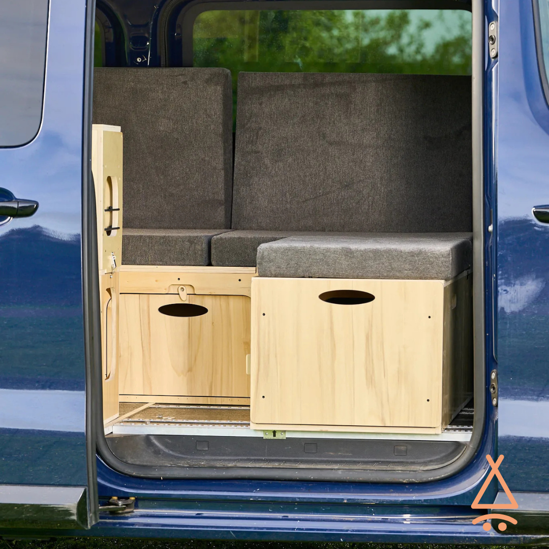 Ensemble kit aménagement van "en L" V1 focus banquette