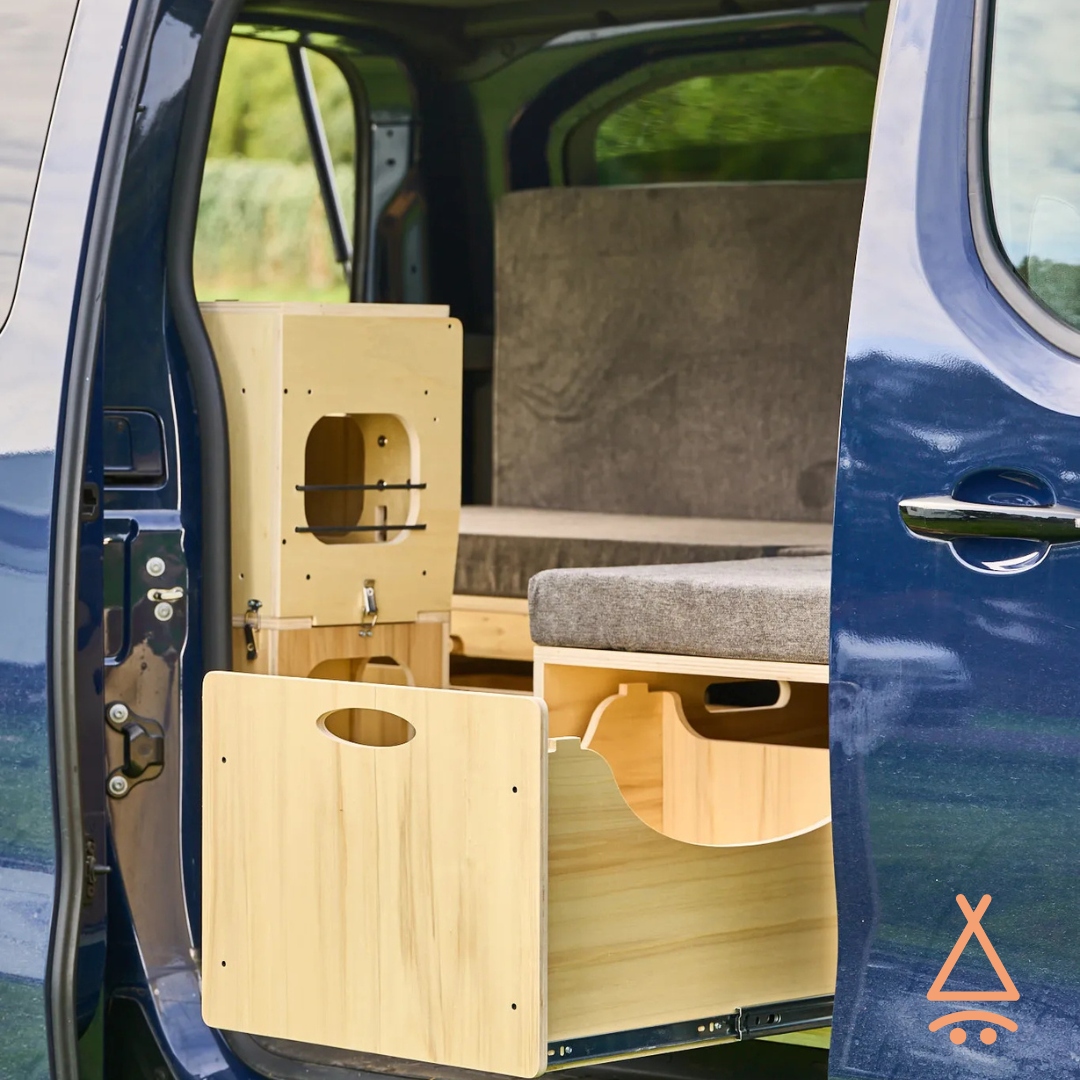 Ensemble kit aménagement van "en L" V2