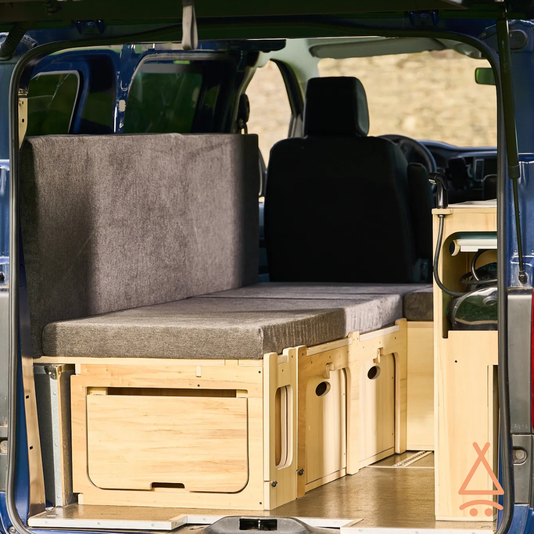 Lit peigne van "en L"