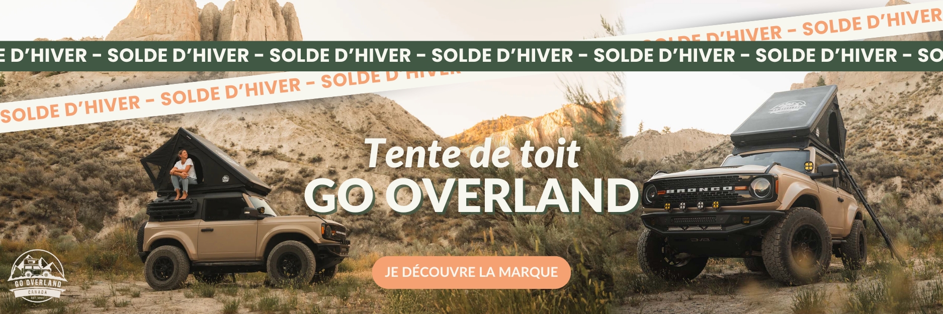 Banniere solde Tente toit