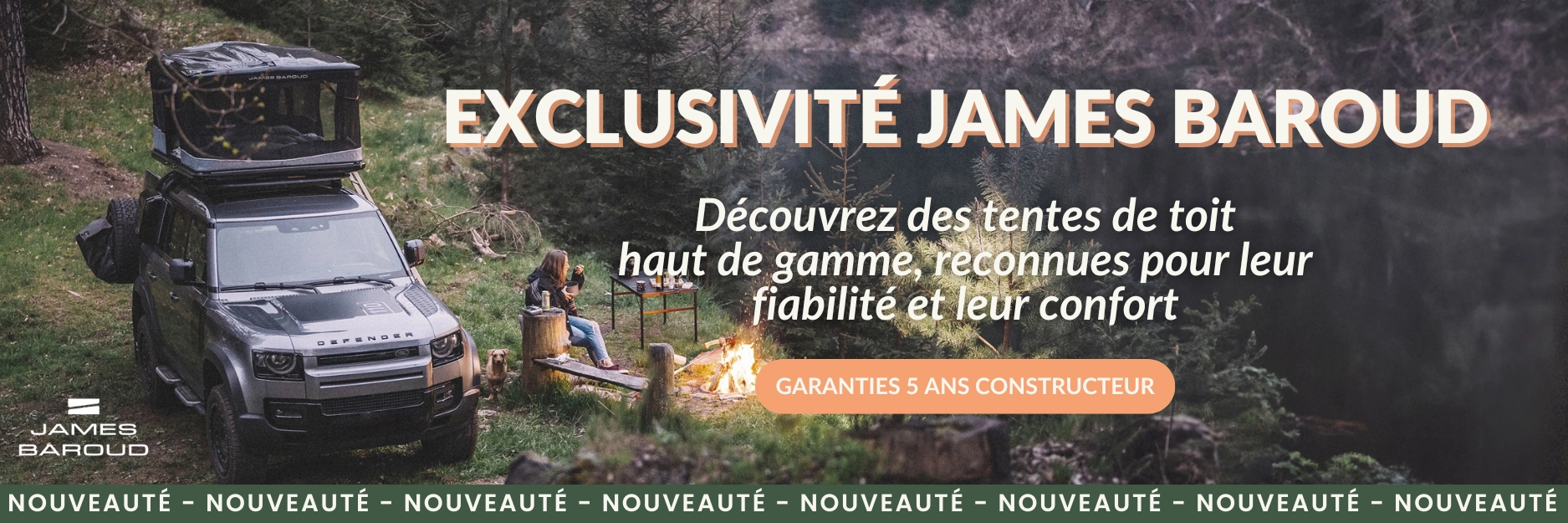 Bannière exclusivité Tente toit