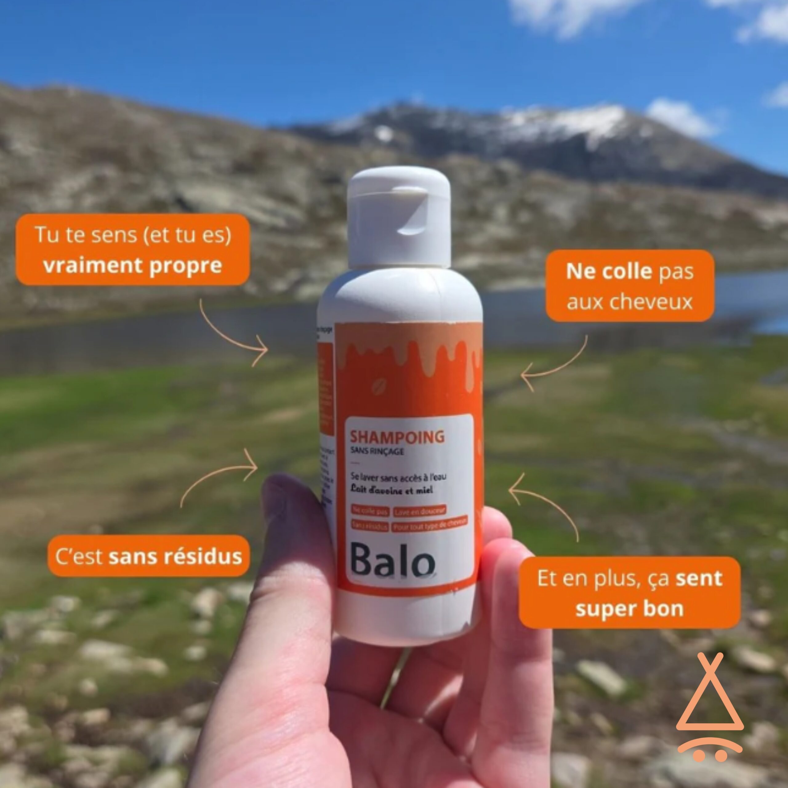 Shampoing sans rinçage 100ml